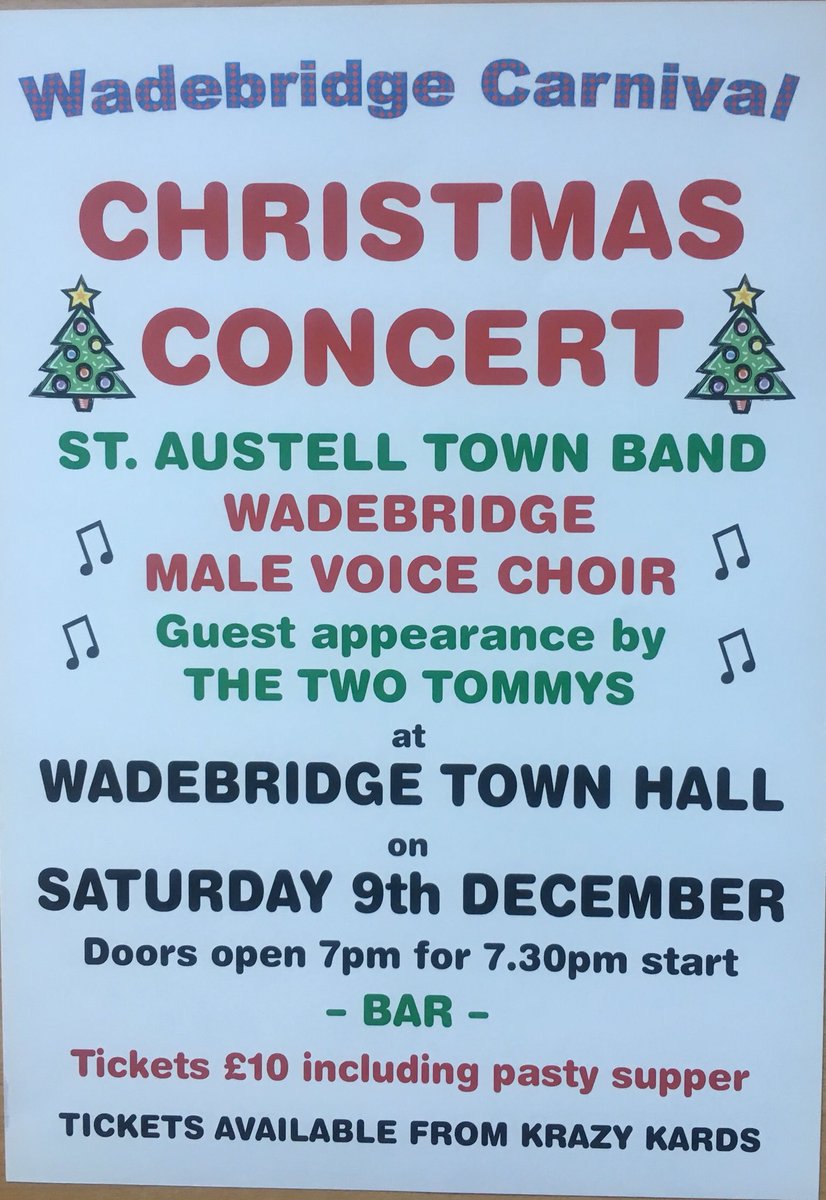 Christmas Concert in #wadebridge