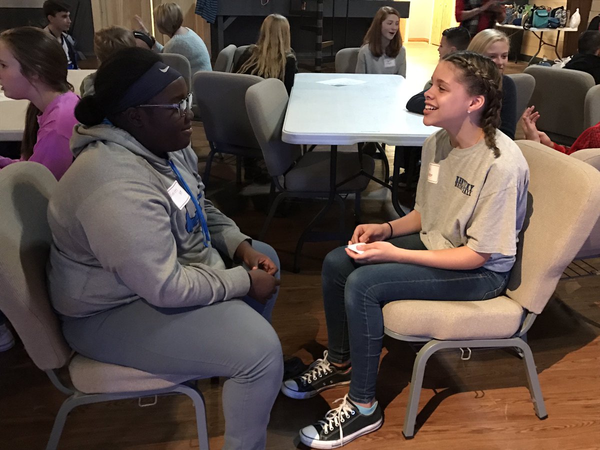 <a href="/AntlerAlerts/">Elkhorn Middle</a> and <a href="/BMSBraves1/">BONDURANT MIDDLE</a> leadership students stepping out of their comfort zone to practice effective communication with <a href="/HearTedTalk/">Ted Wiese</a>! #OneTeamFCS