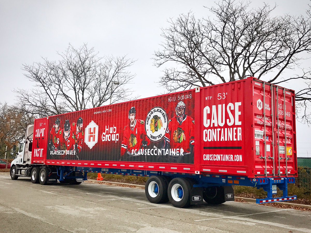 It's Give Back Week @HubGroup and today we start with the @NHLBlackhawks charities. #CauseContainer #SnapItTagItPostIt