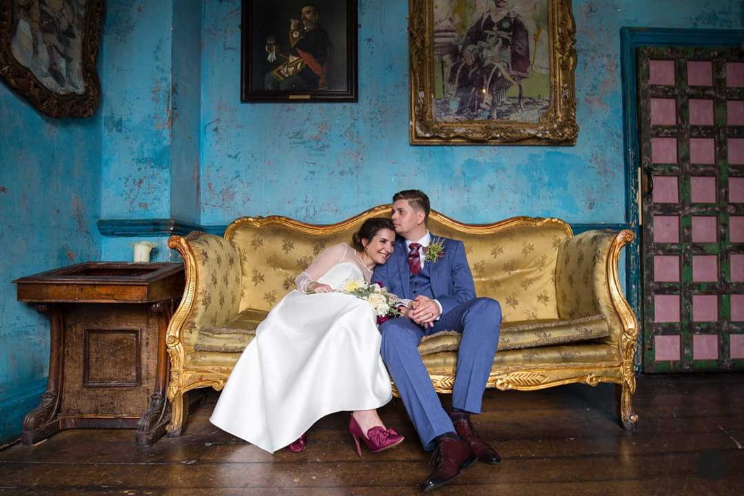 These lovebirds tied the knot <a href="/weloveparadise/">paradiseinHELLinparadise❤️</a> and what a day it was! More quirky, colourful pub weddings please! 💜 #Londonwedding #citywedding #ukweddingphotographer