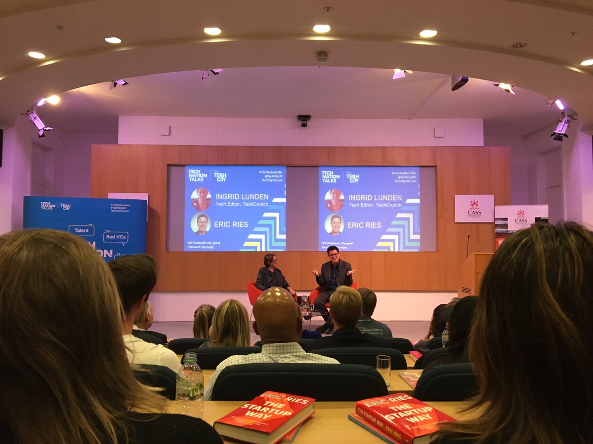 stringeralyssa's tweet photo. Powerful questions from @ericries at #TechNationTalks - Why do the management structures of the 20s define our organisations still today? https://t.co/Hp9d3xUmha