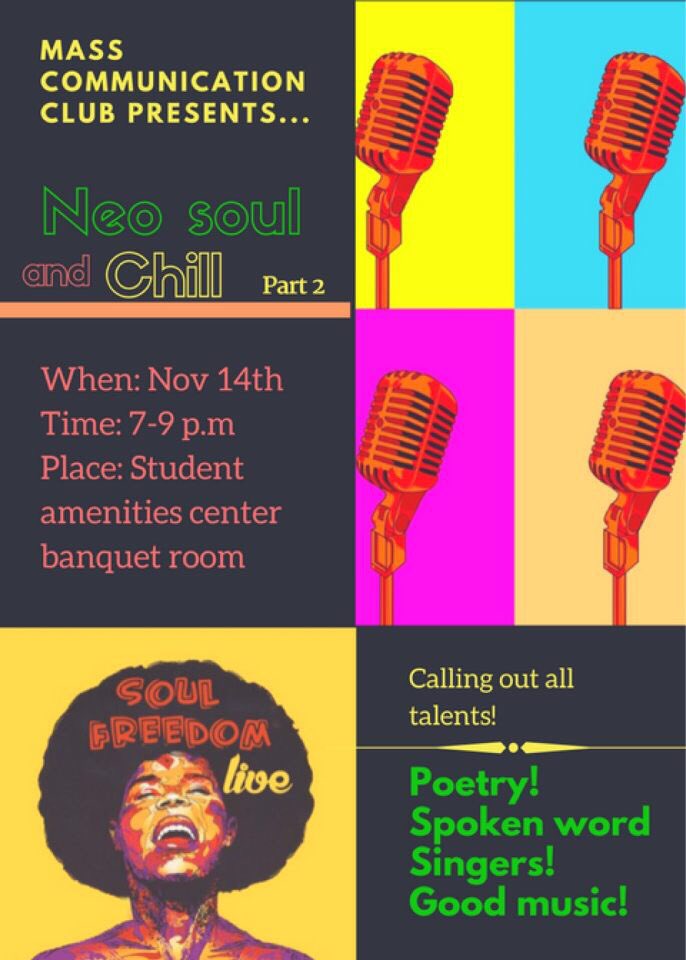 NEO SOUL &amp; CHILL is back!!! Last year was amazing &amp; this year it’s gonna be even better. You don’t wanna miss I️t! Come out tomorrow to see what all the hype is about