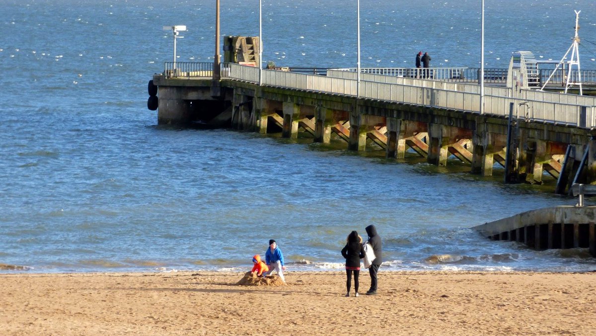 Building sandcastles in mid November!