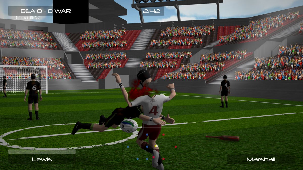 bestbitgames's tweet photo. A deadly tackle in Blood Sport! #XboxOne #XboxOneX #unity3d #indiedev #gamedev https://t.co/wWdPeHztb4