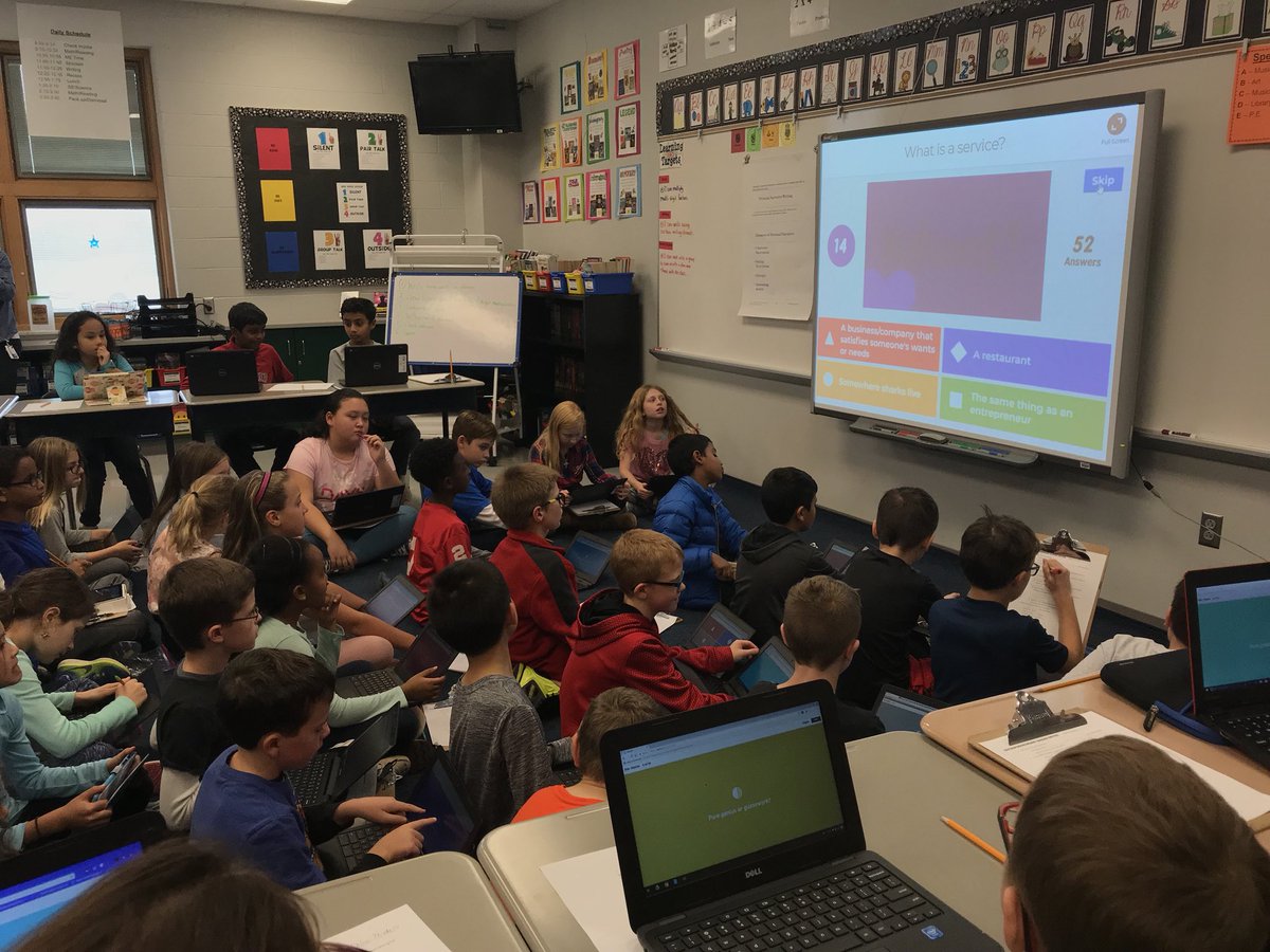 OHSEntrepreneur's tweet photo. Day 1 of visiting Heritage Elementary School! We canβt wait to see what the sharks say about these little entrepreneurs, stay tuned! #SharkTankProject https://t.co/g9bGEW1huj