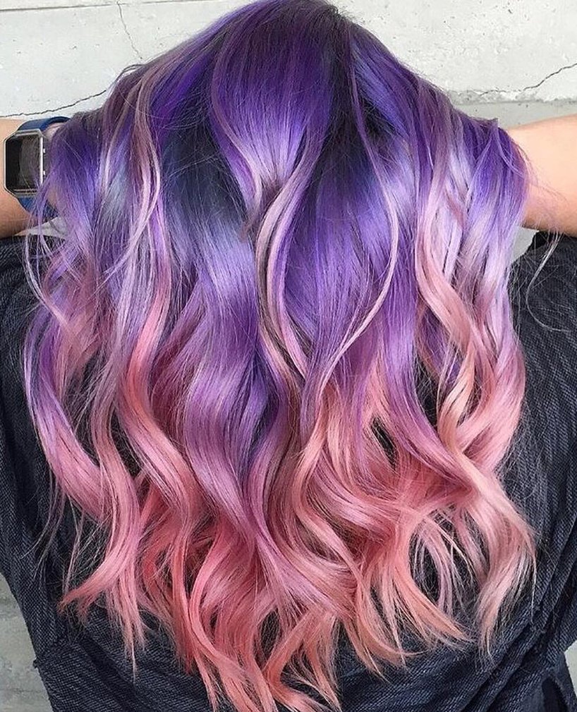 تويتر \ L'Oréal Paris USA على تويتر: "Hairgoals 💘💘💘 Purple ombré is  everything.. Get the look with Colorista Semi-Permanent hair color!  https://t.co/OqBbHeydsD"