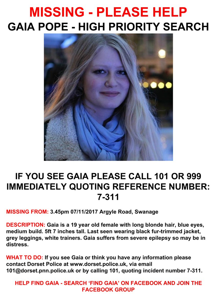 Dorsetmums's tweet photo. Hi @Dorset_Hour, how's everyone? I'm sure you are all aware but please can everyone RT re missing Gaia.  She needs to be found asap! #dorsetmums #dorsethour #purbeckhour #purbeck #swanage https://t.co/FZSOB4apPK