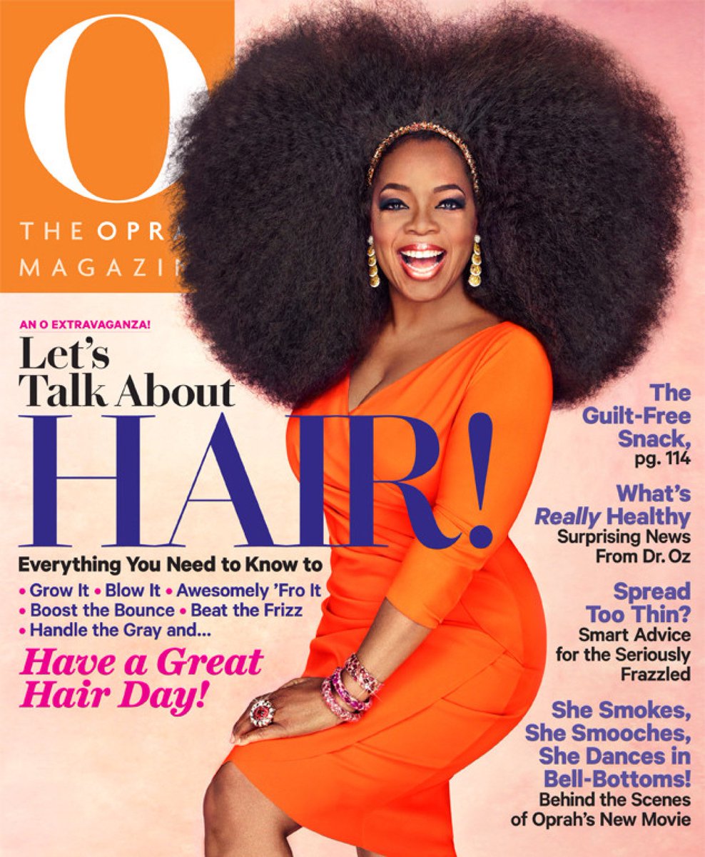 BeautyLynk's tweet photo. Remember the time @oprah debuted her Afro aka “Wild Thang” on the @oprahmagazine September 2013 cover? We were and still are mane envious! #gettingwiggy #manemonday #beautylynk #throwback #Oprah #hair #november2017 https://t.co/CR5NSkkqvn