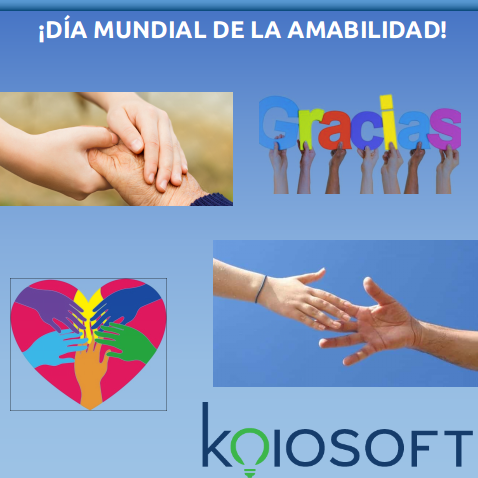 koiosoft's tweet photo. Hoy es el Día Mundial de la Amabilidad, Koiosoft les recuerda que desde la Amabilidad es posible cambiar el Mundo!
#Amabilidad #Amiability #WorldDayOfKindness🤝🌍☮️❤️ https://t.co/fqiGp1J5zU
