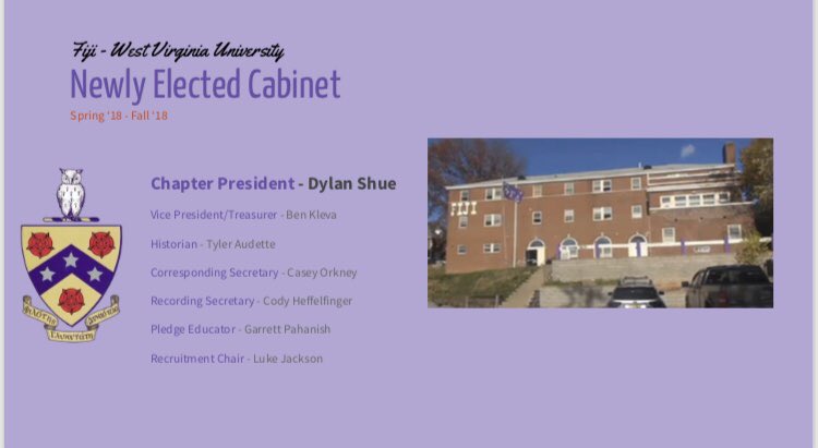 Congratulations to the newly elected cabinet and chair positions!