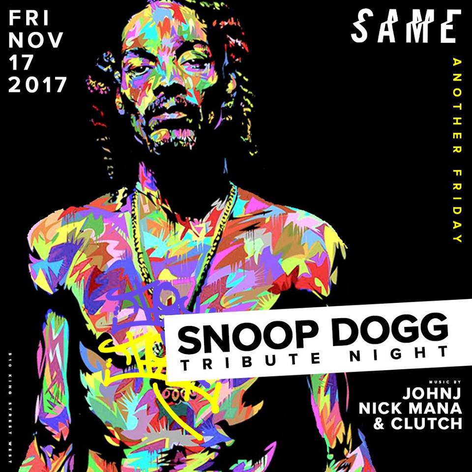 "Well, Hip Hop is what makes the world go round" – Snoop Dogg.
Tonight we pay tribute to the Doggfather of Hip Hop. 
#EverythingHipHop #kingwest #torontoevents #torontoclubs #torontonightlife
