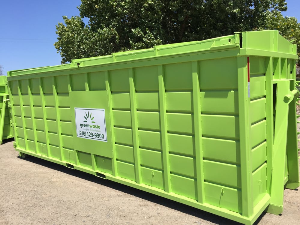 Our 40 cubic yard debris boxes accept general debris, metal, and clean wood materials perfect for large-scale residential &amp; commercial projects. #Greenwaste #Dumpster #Sacramento #sustainability