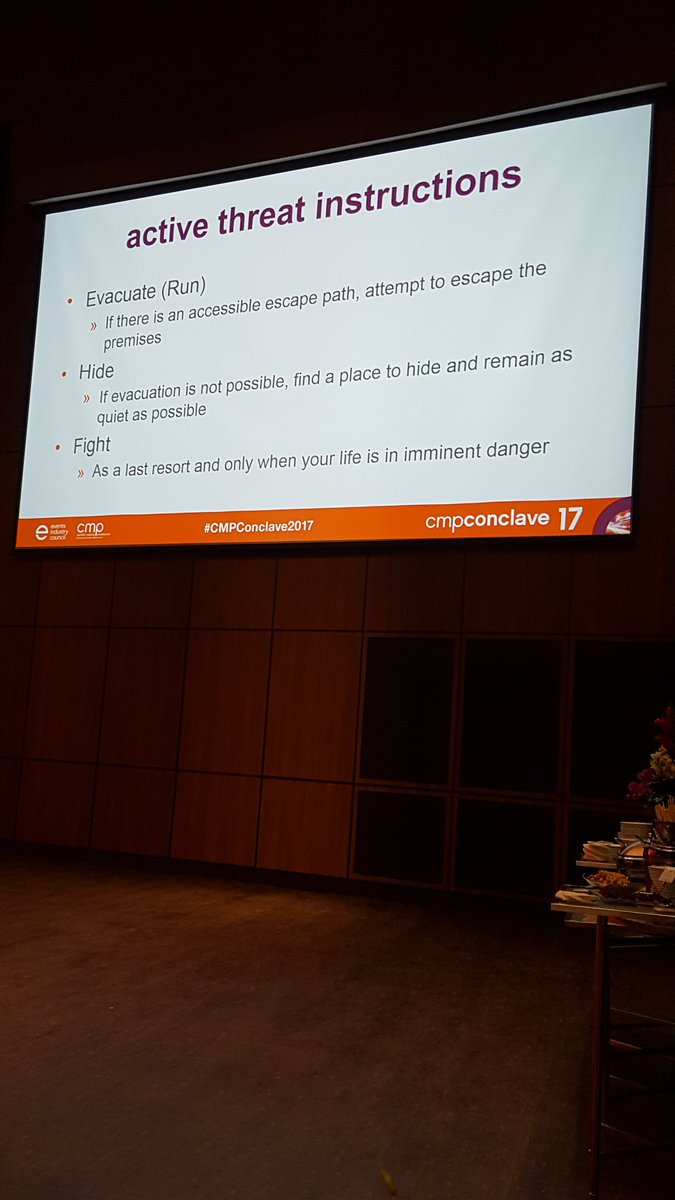 robinette_matt's tweet image. #CMPConclave2017 housekeeping announcements sure have changed a lot...bathrooms out to your left, exits clearly marked, active shooter instructions....
