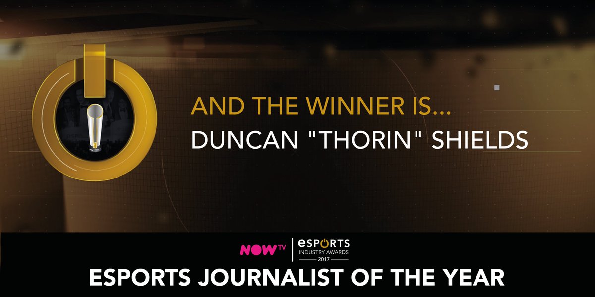 esportsawards's tweet photo. Your #esportsia Esports Journalist of the Year is @Thooorin https://t.co/MNVS4GMGo1