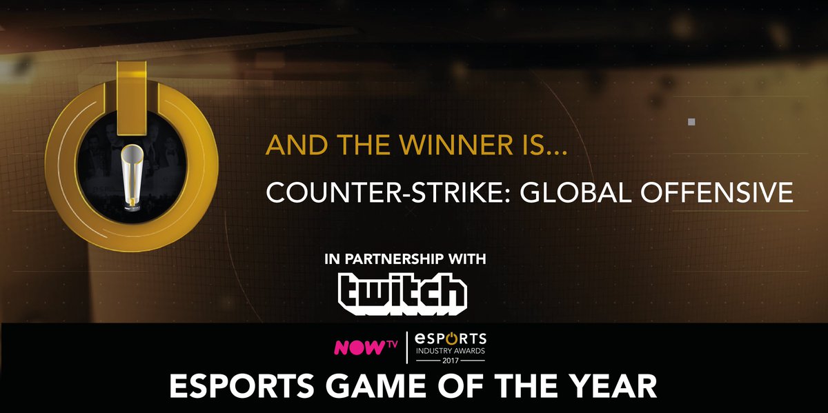 The winner of Esports Game of the Year in association with @twitch is @csgo_dev