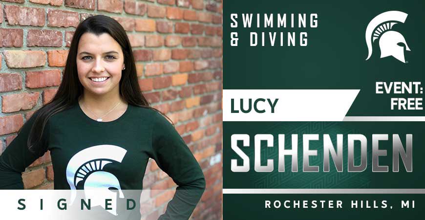 MSUswimdive's tweet image. Welcome to the Spartan Family, Lucy!