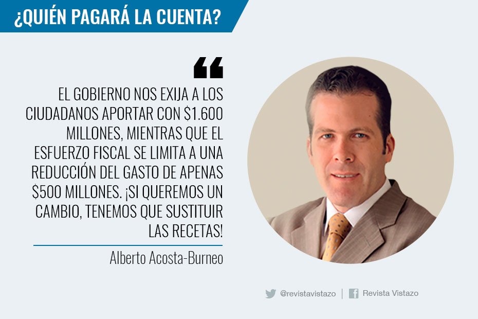 ecuavisa's tweet photo. #OPINIÓN| En la práctica, lo que el gobierno llama “corresponsabilidad” no es más que pasarnos la cuenta. La columna completa👉https://t.co/WkUrsWq410 https://t.co/r1UkzgpI3m