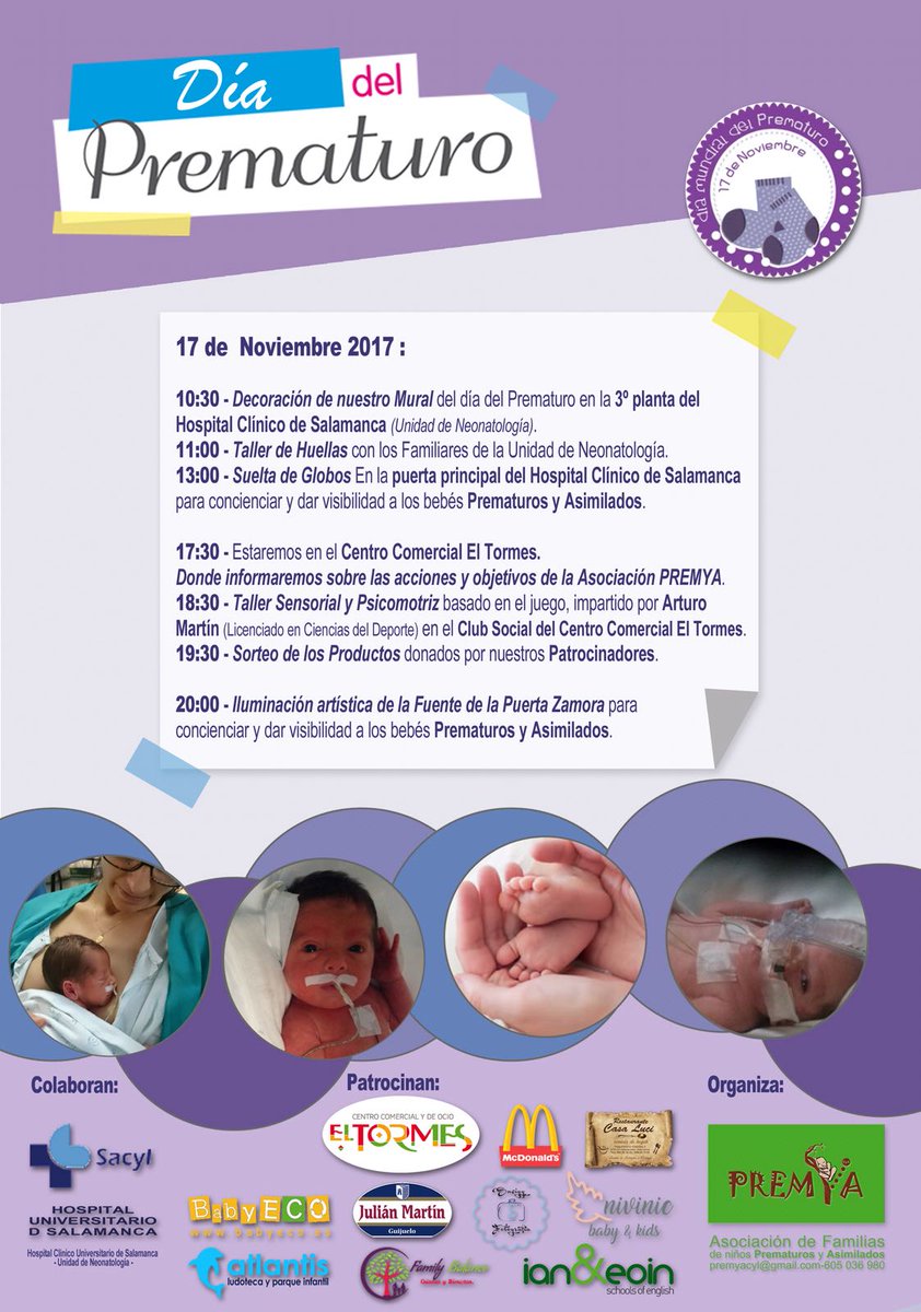 PREMYACyL's tweet photo. Ven a celebrar con #premya el #diadelprematuro https://t.co/lFJyRKWOEd