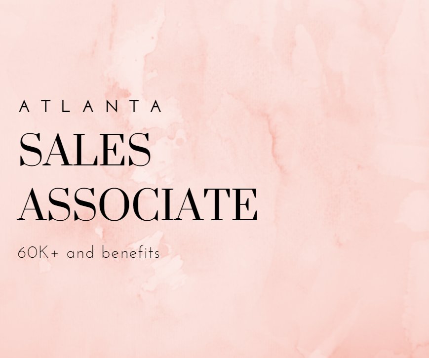 expressbuckhead's tweet image. An Atlanta jewelry store is looking for an experienced sales associate. Total compensation 60K+ and benefits. Please submit resumes to epbuckhead@gmail.com #AtlantaJobs