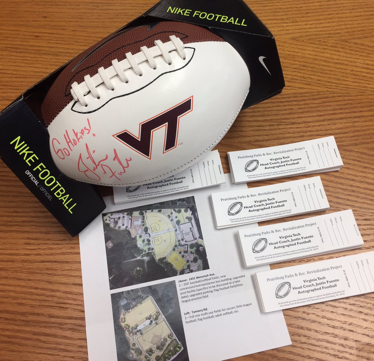 nwthwaites's tweet photo. Support Pearisburg Parks & Rec Revitalization Project. $5 per raffle ticket
#supportouryouth #recsports #VT_Football #gilescova #pearisburgva https://t.co/giZicuXY0f