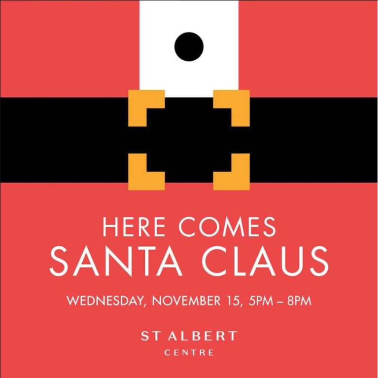 Come on down to <a href="/StAlbert_Centre/">St. Albert Centre</a>. We've been preparing for his arrival and are officially ready for his sleigh to touch down. Join us for an evening of fun! Free 5x7 photo for the fam. Crafts for kids. Live music. #communityofstalbert #stalbertsuperkids #yournewstalbertcentre