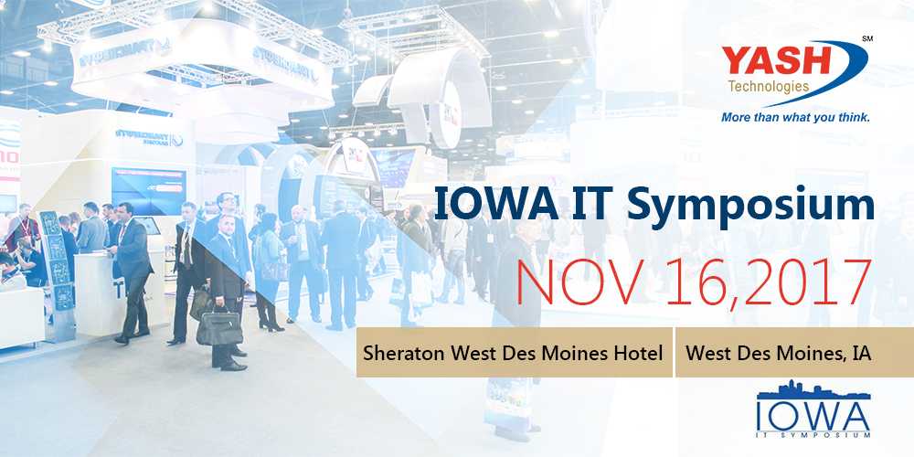 YASH_Tech's tweet photo. 3 days to go for the #IowaITSymposium! Stop by to learn more about us. #IAIT17 @efmevents https://t.co/Yp2FGLNHvT https://t.co/DmGdts7cTO