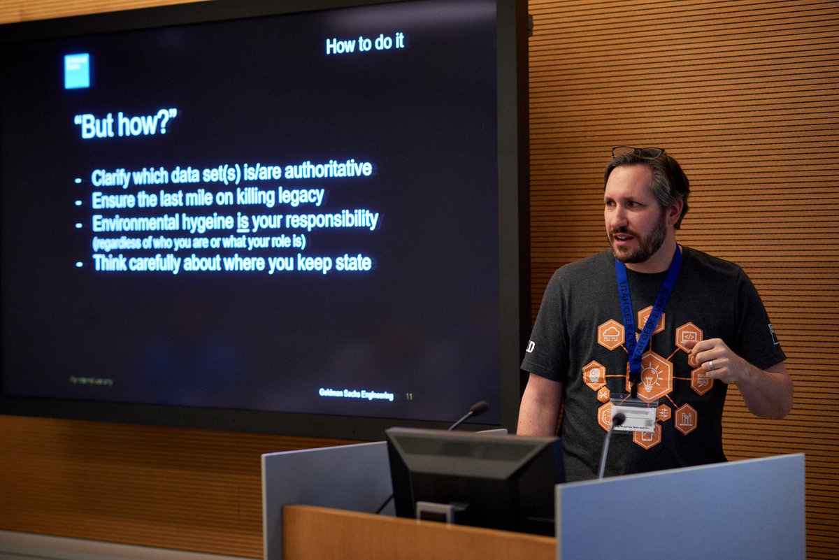 GSCareers's tweet photo. #GSEngineering senior developer talks about how the firm handles the challenge of #Cybersecurity at #BMDDC. https://t.co/jkuQRfWBHX https://t.co/X4NPAFoV0r