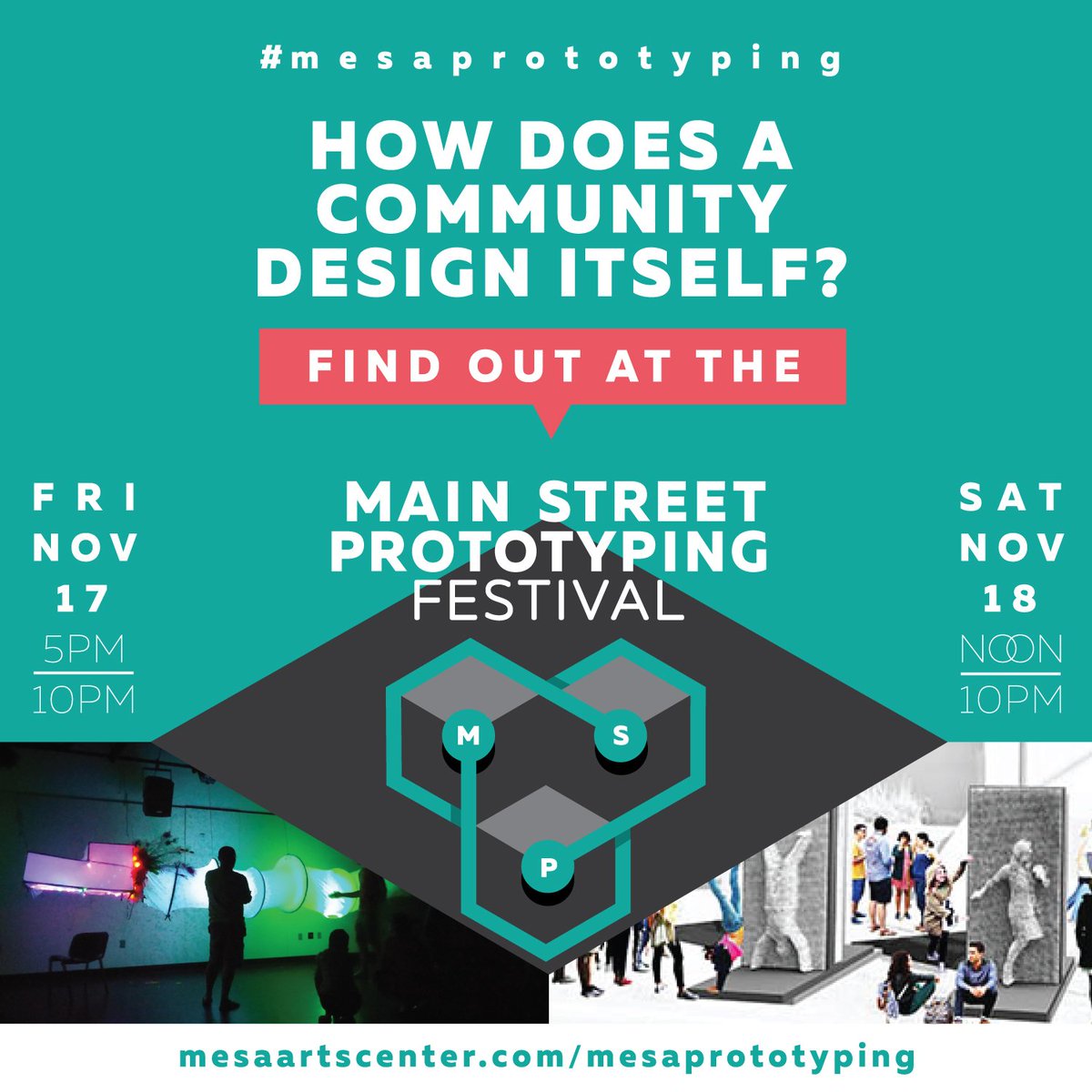 NEDCOaz's tweet photo. Find out how a community designs itself at The Mesa Prototyping Festival! #MesaPrototyping #ItsAVerb #Design #CommUNITY #MesadeAmor https://t.co/kQTj084sJ6