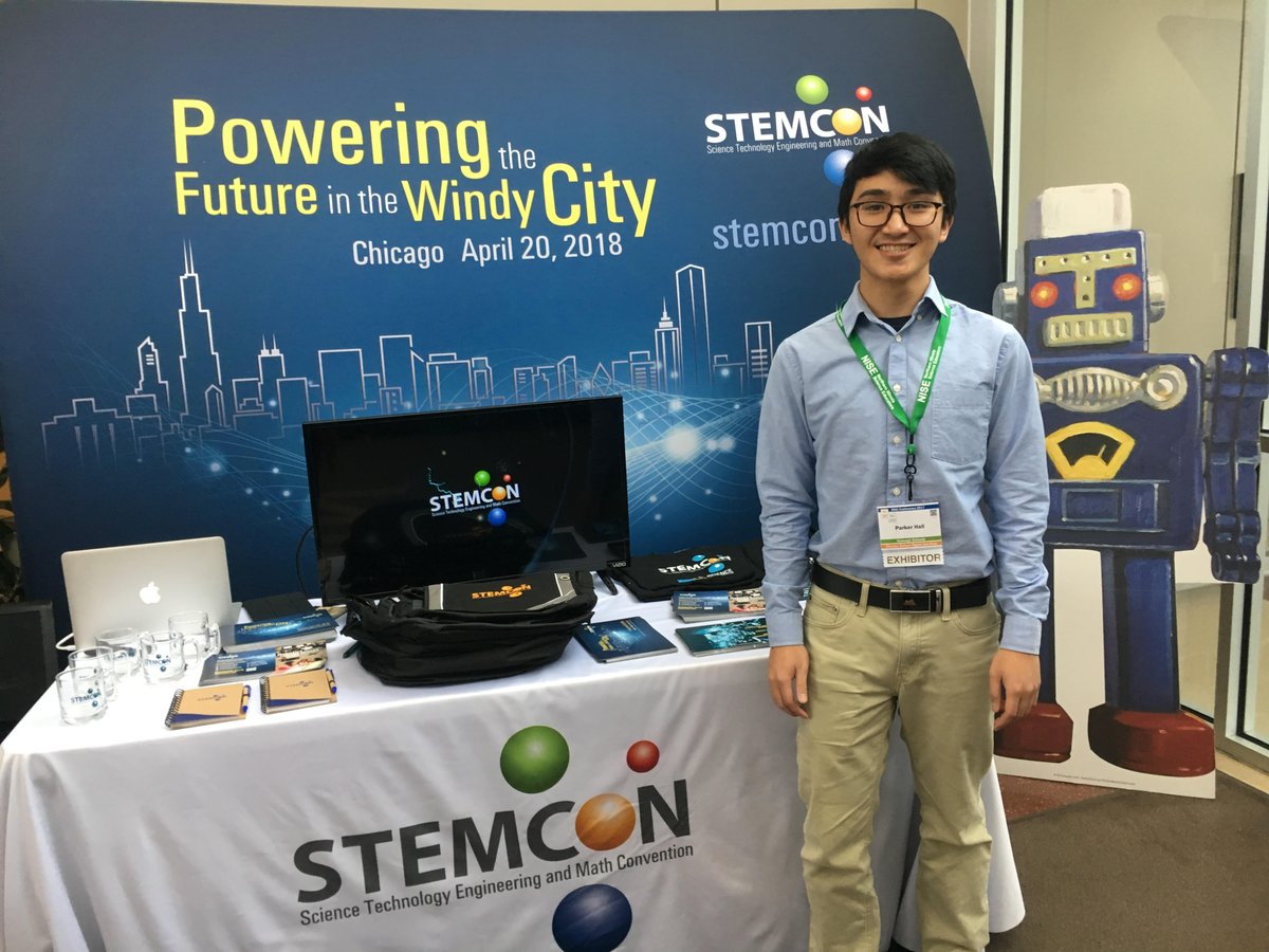 MathCON's tweet photo. Welcome to our new Intern, Anthony!
We are spending the afternoon at #NISE17 representing @stemcon!! https://t.co/mzqS4CtirP