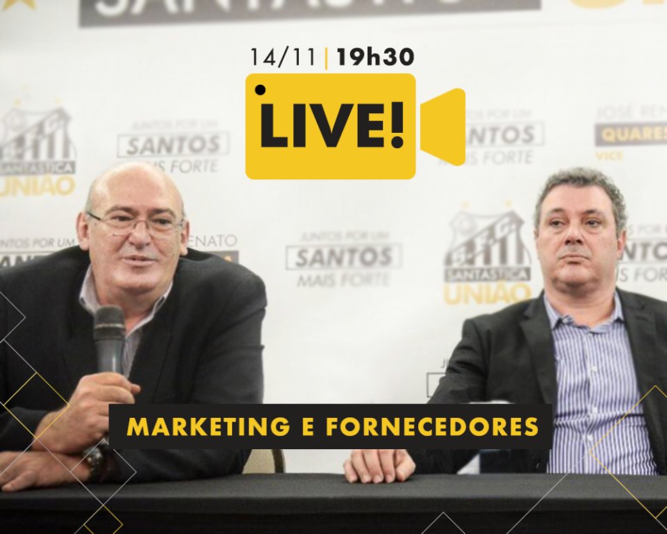 Amanhã, às 19h30, estarei ao lado do Quaresma novamente para a nossa Live de terça-feira. Tema: Marketing e Fornecedores. 

Conto com a participação de todos.