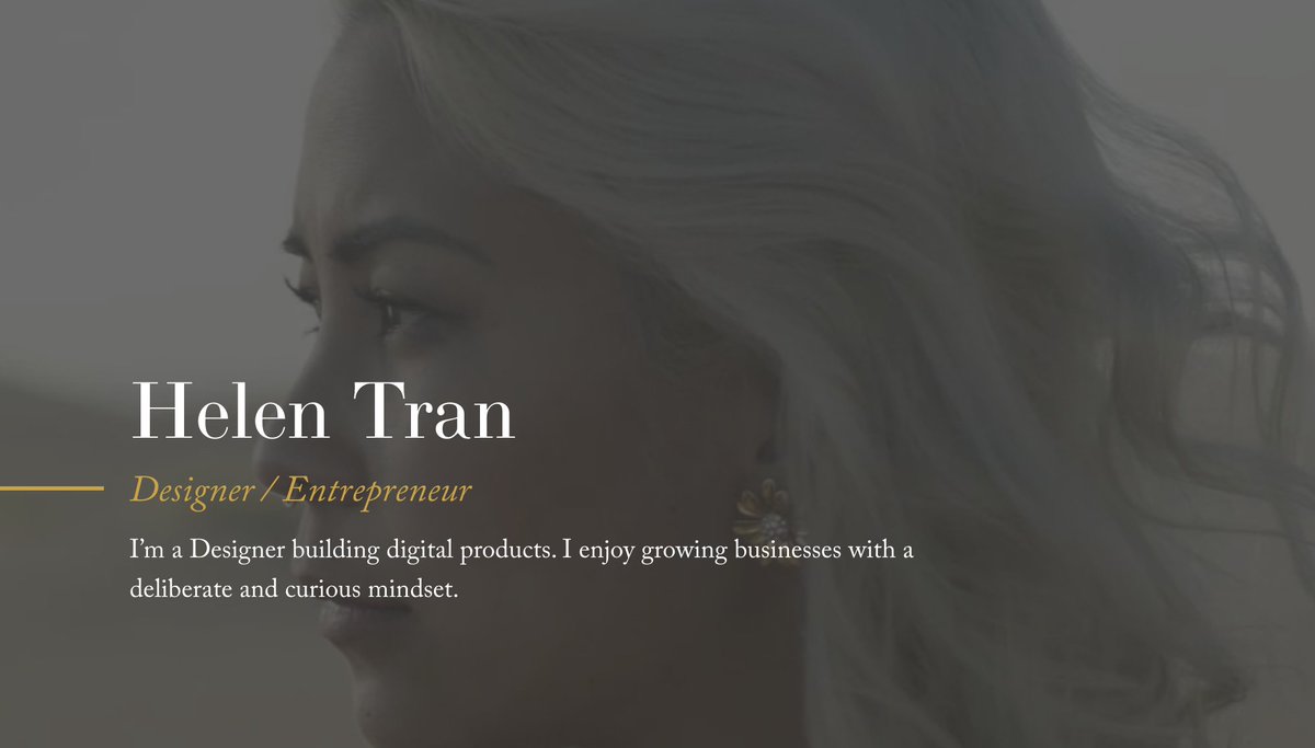 Incredible portfolio by <a href="/tranhelen/">Helen Tran</a> helentran.com 

Check out the behind the scenes progress to on <a href="/dribbble/">Dribbble</a> dribbble.com/tranhelen