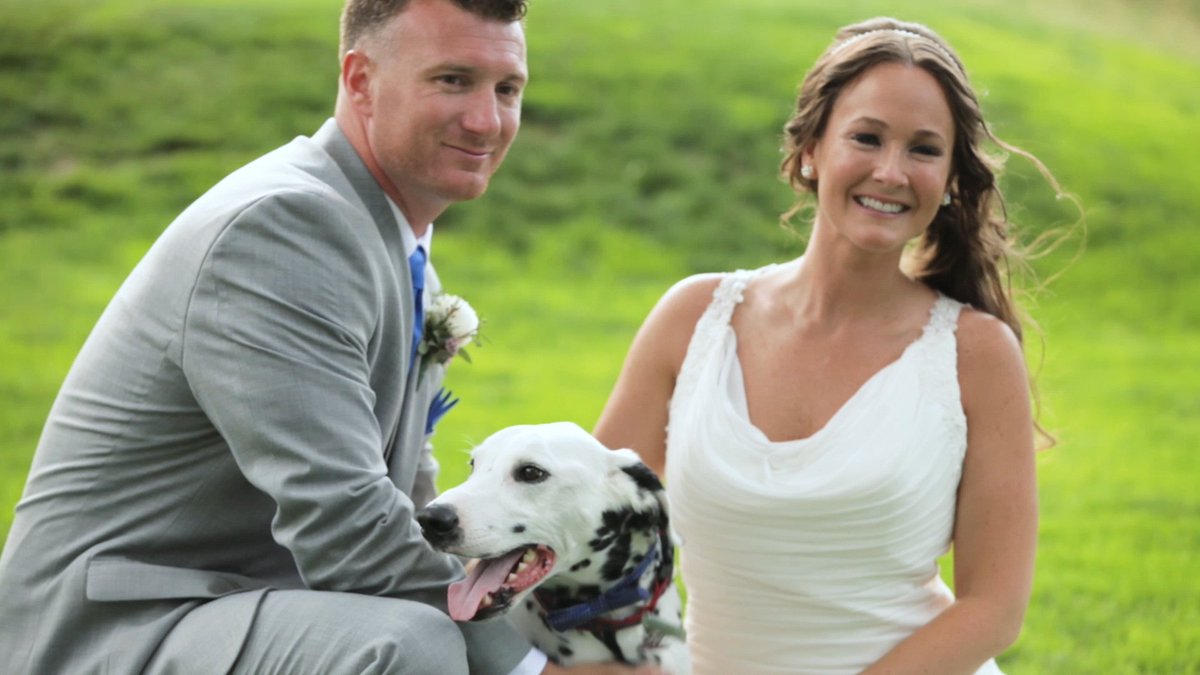 When a #Dalmation lover meets her Firefighter - bit.ly/2lrOMXC #weddingfilm #Bostonwedding #summerwedding
