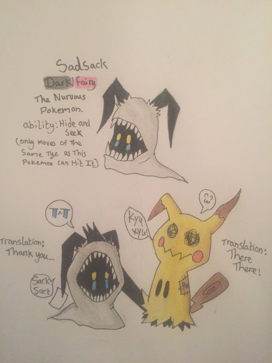 ReqSanddlers's tweet photo. @Trickywii @LegionLiza @BlazeswordP #TrickyFakemon my new Fakemon inspired by Mimikyu ^^ hope you like it :3 https://t.co/VHiPhIjxf0