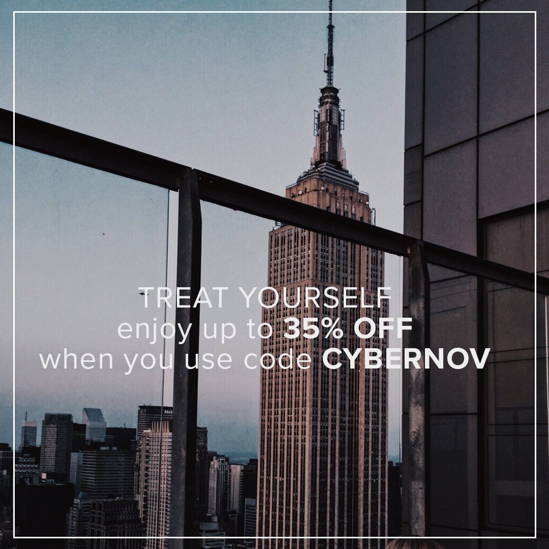 Enjoy up to 35% off when you book a stay November through March using code CYBERNOV. 🎁Book now: goo.gl/PU7Nqf #TreatYourself