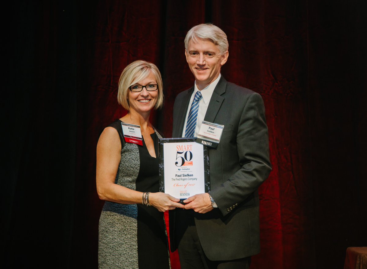 FredRogersPro's tweet photo. Congratulations to our CEO Paul, who was honored with a #Smart50PIT award by @Smart_Business. https://t.co/pE5AAcbySu