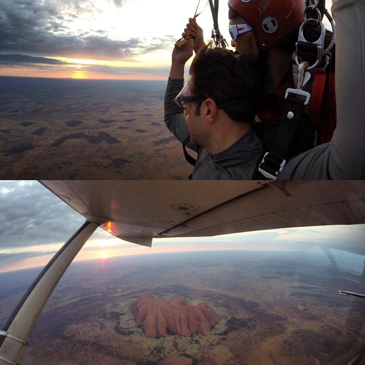 Sunrise skydive at Uluru <3 A unique experience... <a href="/SkydiveUluru/">Skydive Uluru</a> #redcentreNT #NTaustralia