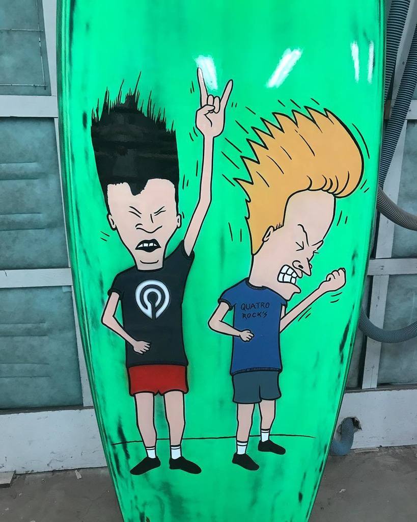 levisiver's tweet photo. Did @nevrslo_motorsports really just do this graphic on his Quatro ? Haha 😆
#beavisandbutthead #itsnotcomingoff #90s @quatrowindsurfing https://t.co/Qmijf2yXzY