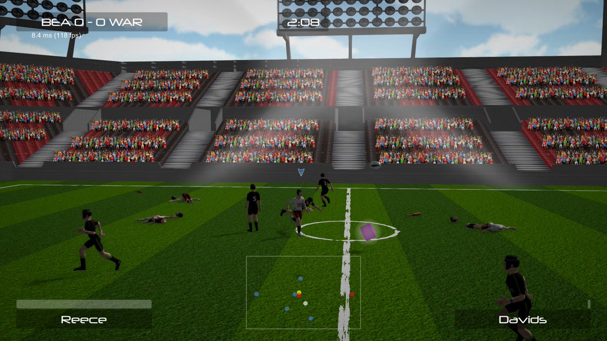 A deadly tackle in Blood Sport! #XboxOne #XboxOneX #unity3d #indiedev #gamedev