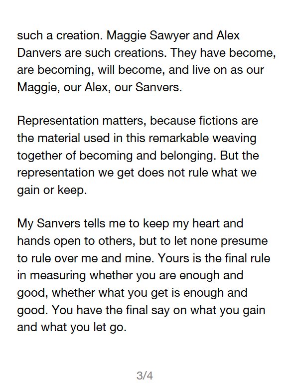 autorymous's tweet photo. It’s been a long week. This isn’t my story, but I’d like to share some thoughts on #OurSanversStories.

My thanks to @NicolaChoi whose writing inspired mine (https://t.co/LDIBtR0YLc); to @FlorianaLima &amp; @Chy_Leigh, the living hearts of Sanvers; ...1/3 https://t.co/VbvLmh8uIM