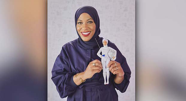 ABC7Chicago's tweet photo. BARBIE'S FIRST HIJAB: Meet the new Ibtihaj Muhammad doll https://t.co/XKtqIjg9kt https://t.co/NNXRqyS0xr