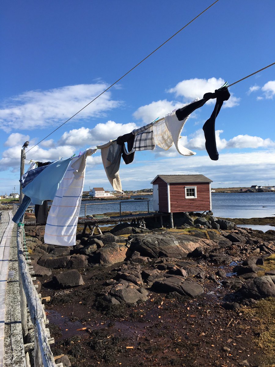 DearAnnTravels's tweet photo. Skivvies in the wind. Fogo Island makes you feel like you're in 1 of those enticing #Newfoundland &amp; Labrador ads #explorenl #explorecanada #gomedia2017 https://t.co/hcv03jeTmX