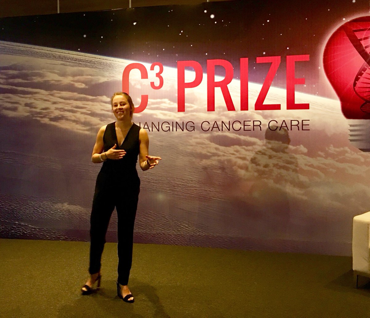 AstellasUS's tweet photo. Charlotte from @MindBytes_BE presents CADA, a #cancer patient decision aid #C3Prize #2017WCLS #LivePitch https://t.co/JAQBakdug5