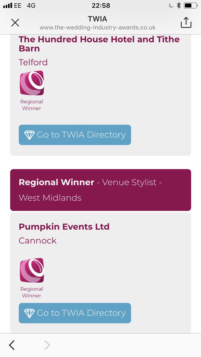 We couldn’t be prouder and are so grateful for all your votes! We’ve done it again <a href="/TWIA_Official/">TWIA</a> #bestweddingstylist #westmidlands #twia2018