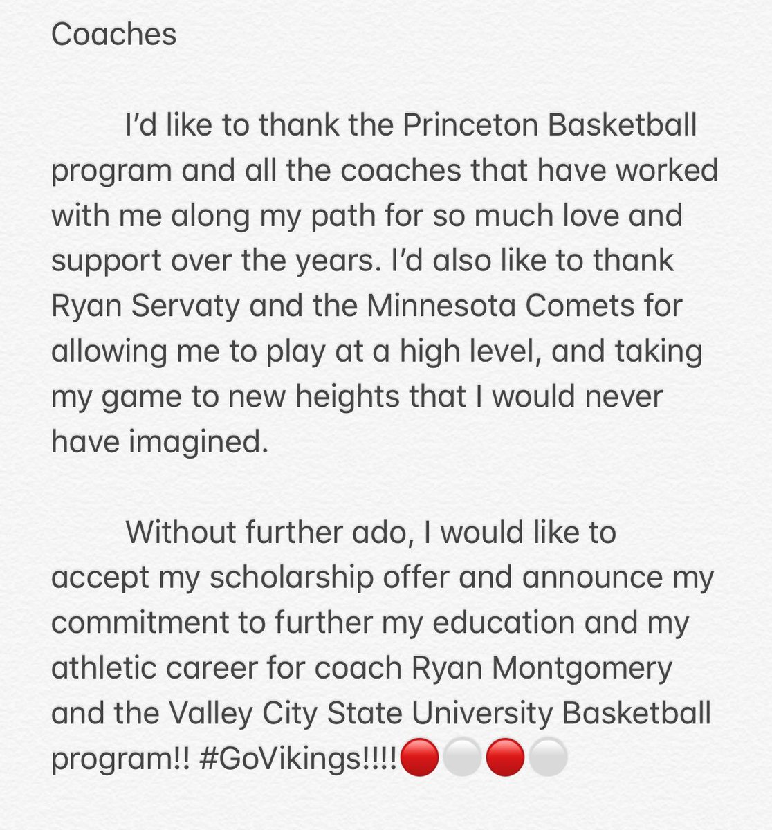 L_millzz's tweet photo. Committed... #Blessed #GoVikings! https://t.co/RnYQvKJhAz