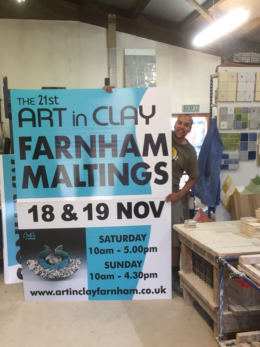 SO excited about our first Art in Clay Farnham at the helm! It’s this weekend. It promises to be a fab show so join us if you can. m.facebook.com/artinclayfarnh…