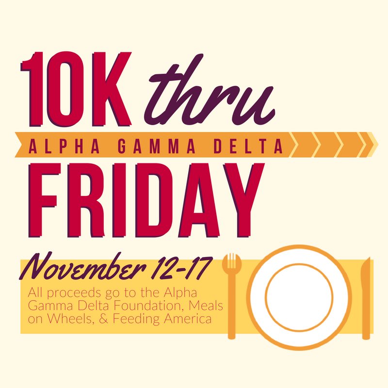 Wanna be a part of fighting hunger in America? Join our chapter as we seek to raise $10K(+) this week to support the Alpha Gamma Delta Foundation, <a href="/_MealsOnWheels/">Meals on Wheels</a>, &amp; <a href="/FeedingAmerica/">Feeding America</a> 🍽❤️🌟 #GamGivesBack