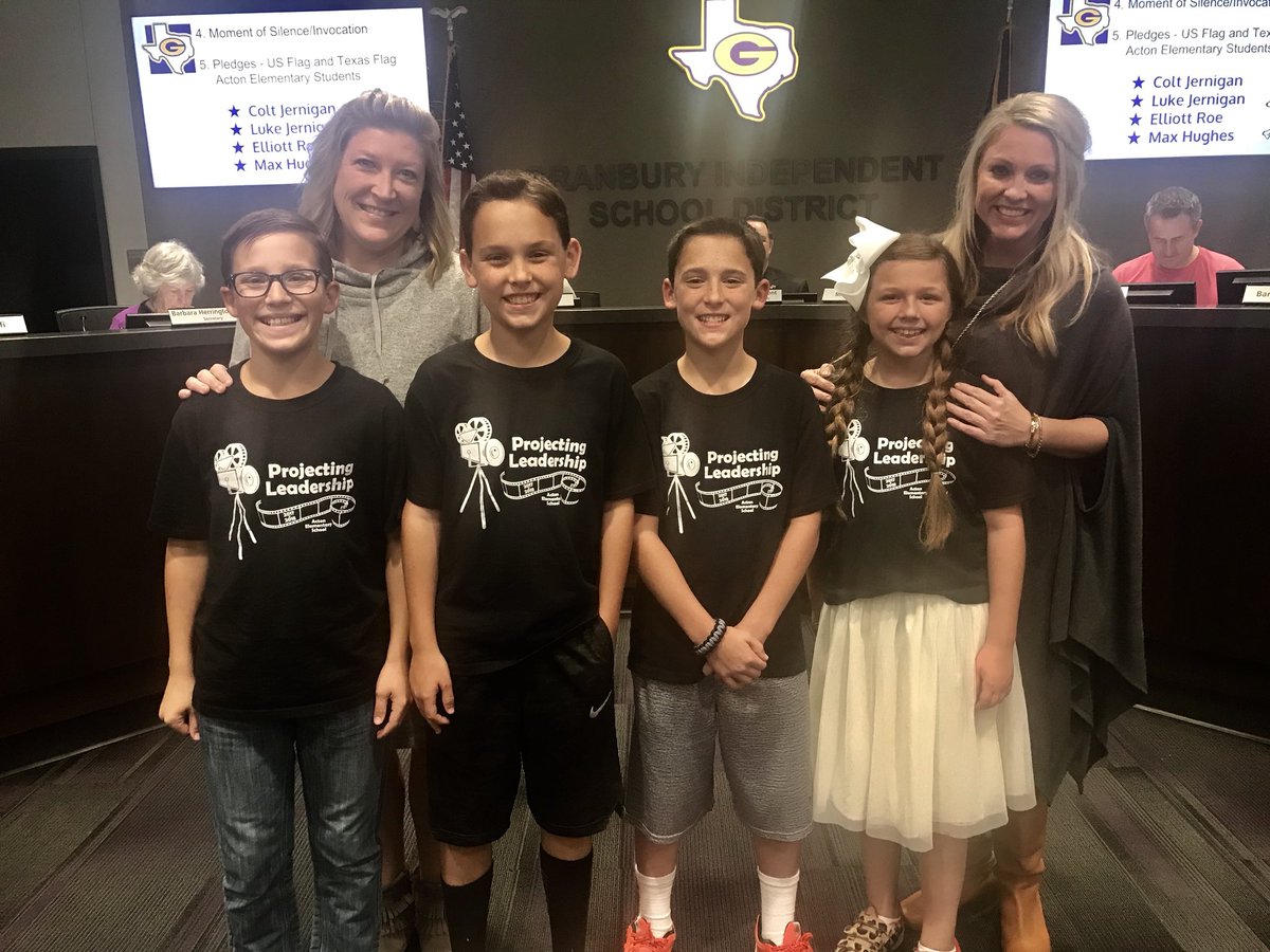 Granbury ISD on Twitter "Acton Elementary School student council