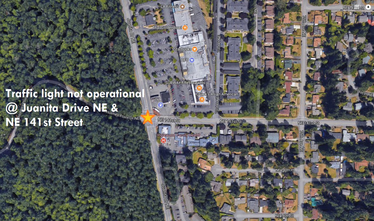 City of Kenmore on Twitter "TRAFFIC ALERT • Tree down along NE 202nd