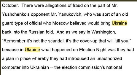 8. This doc links 2 what purports 2 be the public TESTIMONY of CIA AGENT Steven Stigall in which he states that the VOTING MACHINE TALLIES in the 04 UKRAINE ELECTION were RIGGED 4 Yanukovich whose campaign manager was INTERCEPTED engaging in a COVERUP!  https://www.prnewswire.com/news-releases/election-watchdog-group-supports-call-for-independent-investigation-into-ukraine-election-results-yanukovich-campaign-team-tied-to-election-rigging-allegations-in-united-states-84466277.html …
