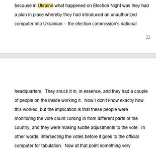 10. WOW. The method of vote tampering in UKRAINE'S 04 election (to which a CIA AGENT TESTIFIED in 09) immediately calls to mind the so-called "BACKUP SERVER" that Mike Connell BUILT to re-route OHIO'S 04 election results thru SMARTECH in Tennessee!  https://twitter.com/jennycohn1/status/906580527548850177 …